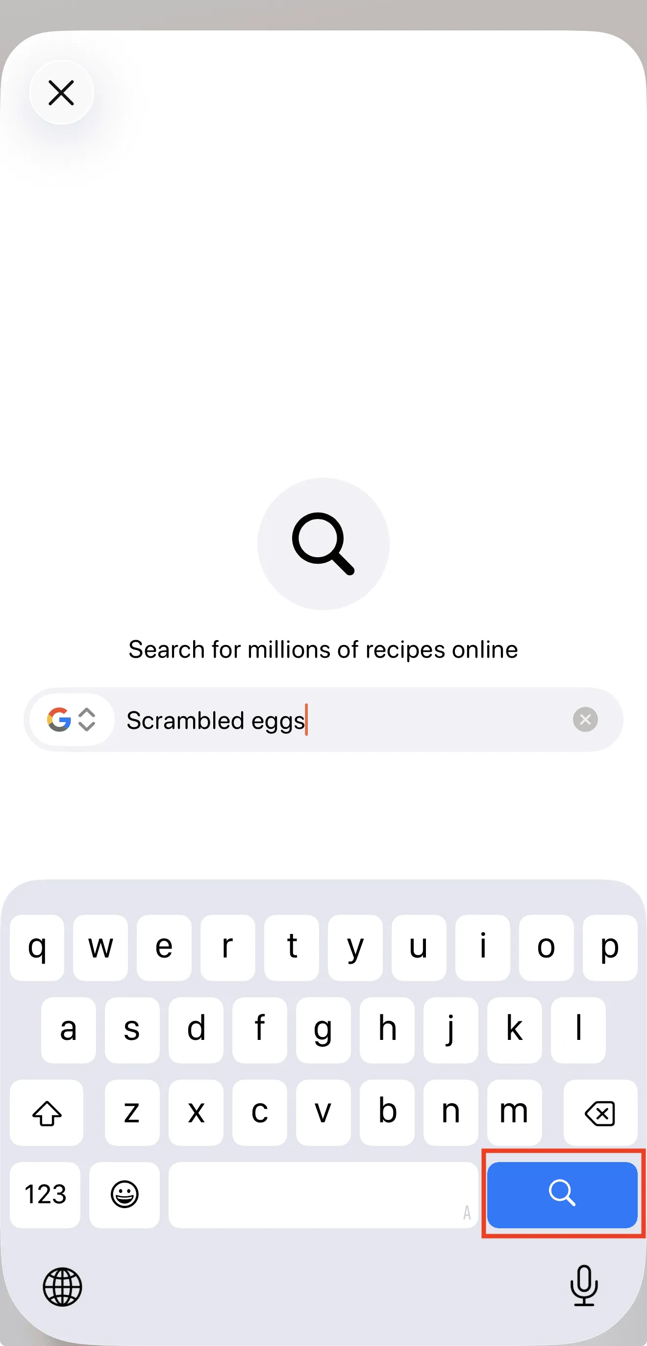 Search results